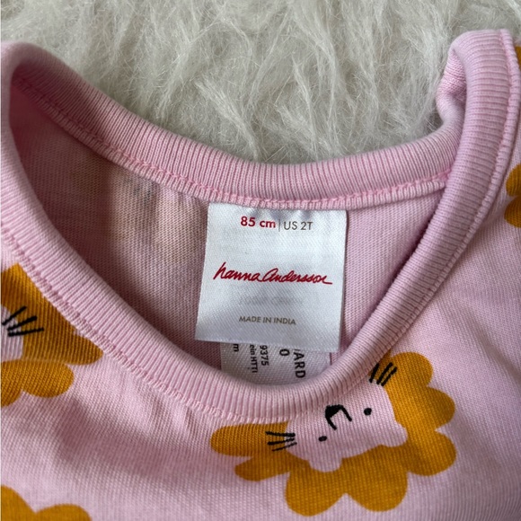 Hanna Andersson Playful Pink Dress with Lion Print - Picture 2 of 3